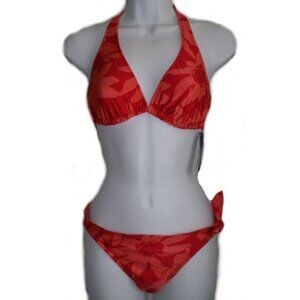 INC International Concepts Persimmon Floral Bikini - Sz 8 - NEW